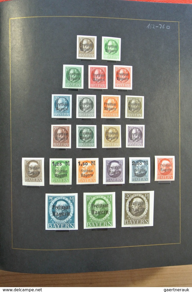 Altdeutschland: Well filled, mint hinged and used collection old German States including many covers