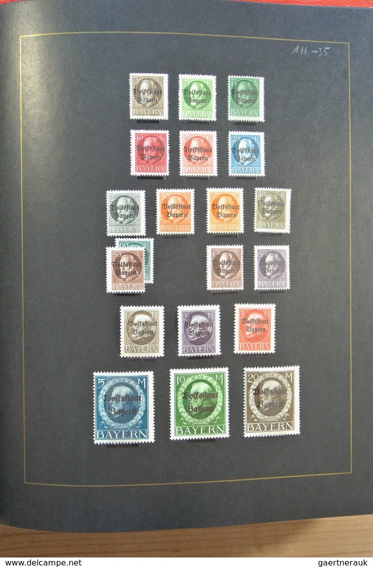 Altdeutschland: Well filled, mint hinged and used collection old German States including many covers