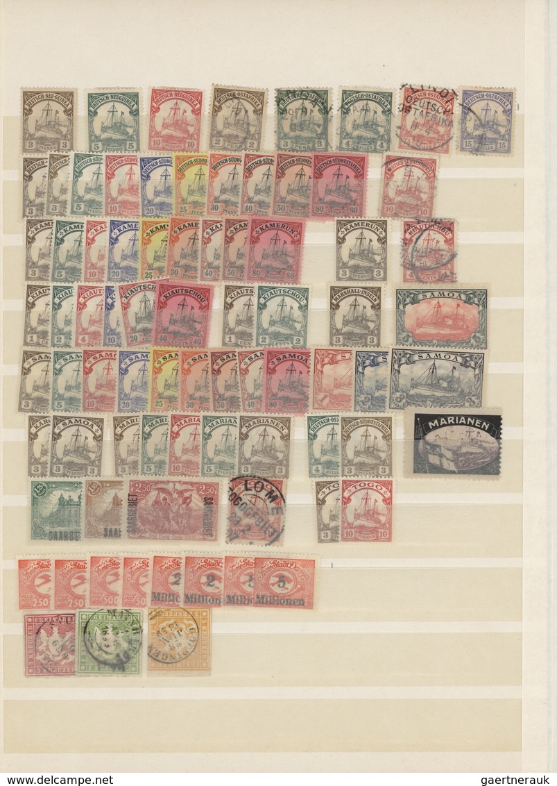 Altdeutschland Und Deutsches Reich: 1850/1923, Reichhaltiger Gestempelter Und Postfrischer/ungebrauc - Collections