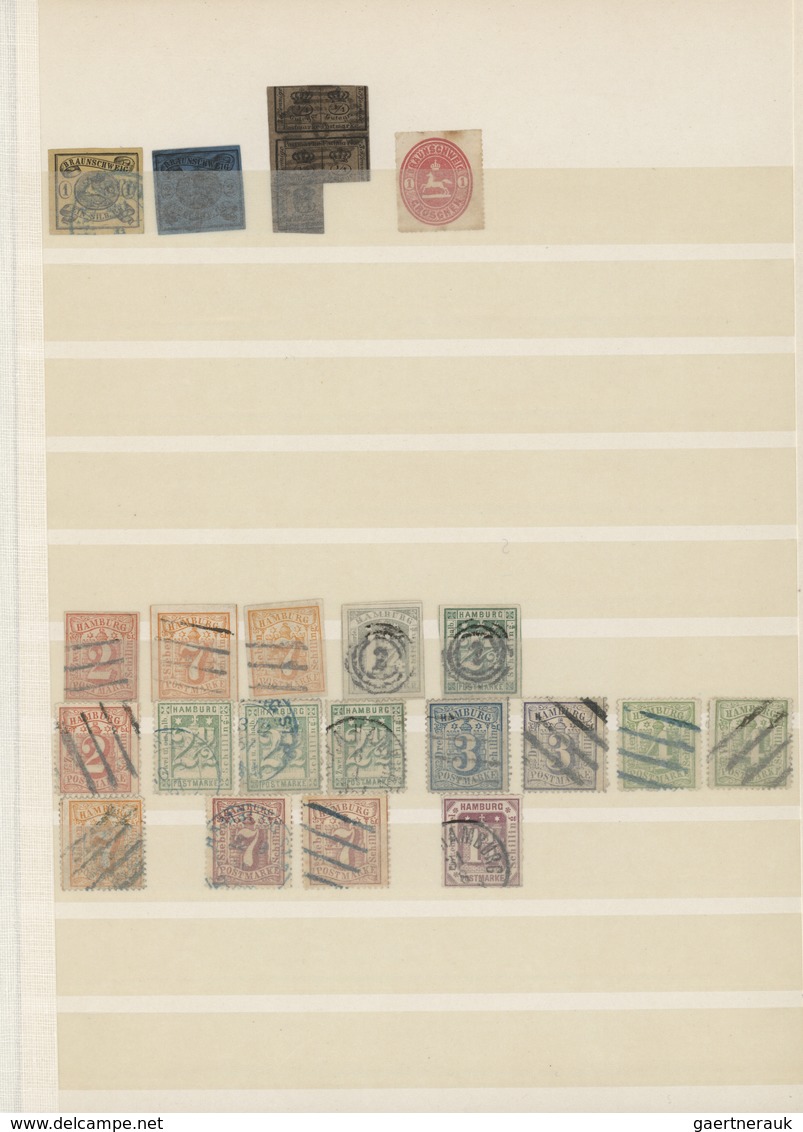 Altdeutschland Und Deutsches Reich: 1850/1923, Reichhaltiger Gestempelter Und Postfrischer/ungebrauc - Collections