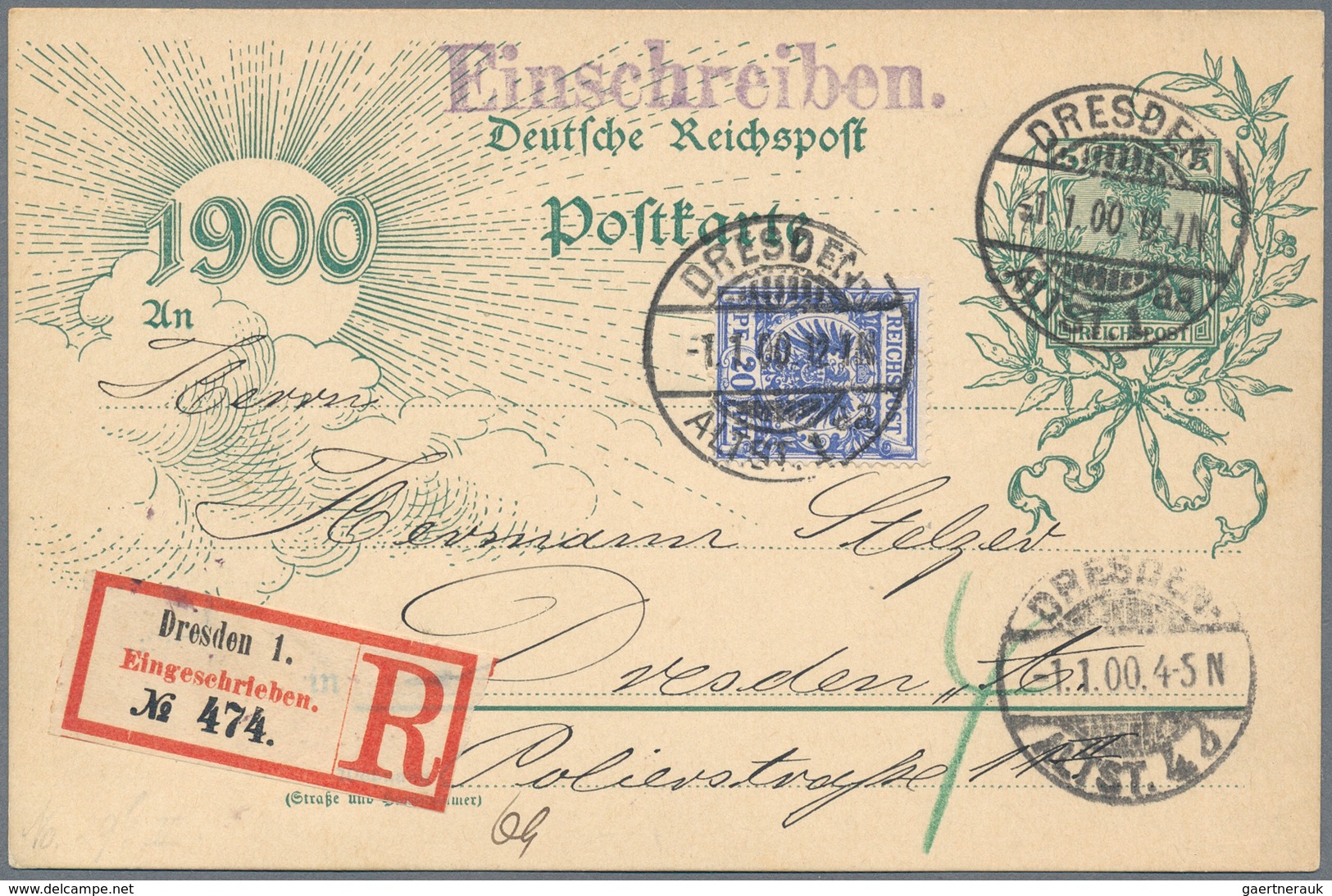 Altdeutschland Und Deutsches Reich: 1868/1944 (ca.), EINSCHREIBEN, Umfassende Sammlung Von Ca. 230 E - Collections