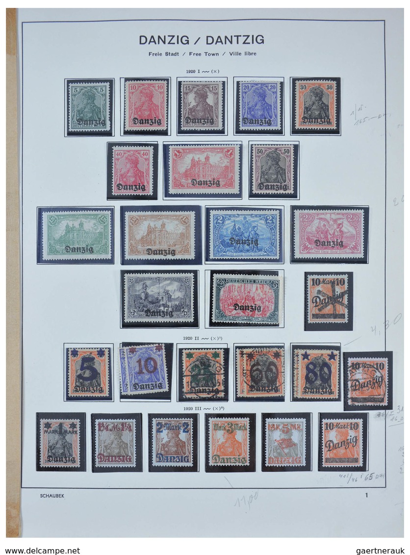 Altdeutschland Und Deutsches Reich: 1920-1945: Nicely Filled, MNH, Mint Hinged And Used Collection G - Sammlungen