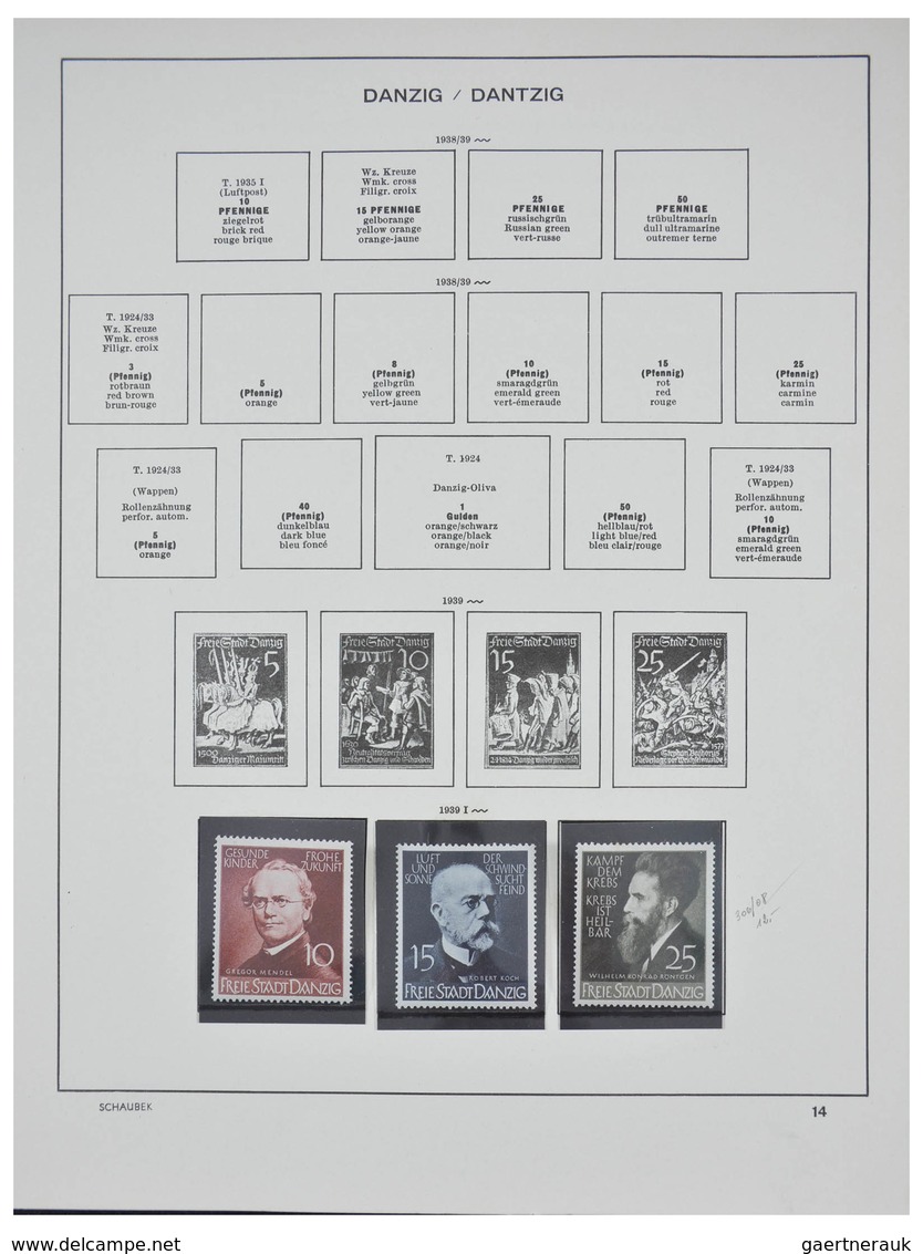 Altdeutschland und Deutsches Reich: 1920-1945: Nicely filled, MNH, mint hinged and used collection G