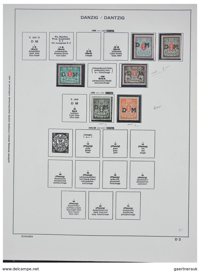 Altdeutschland und Deutsches Reich: 1920-1945: Nicely filled, MNH, mint hinged and used collection G