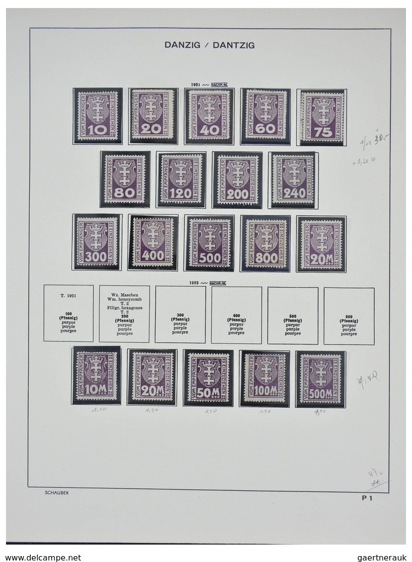 Altdeutschland und Deutsches Reich: 1920-1945: Nicely filled, MNH, mint hinged and used collection G