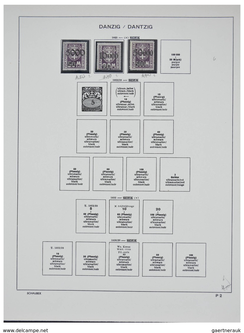 Altdeutschland und Deutsches Reich: 1920-1945: Nicely filled, MNH, mint hinged and used collection G