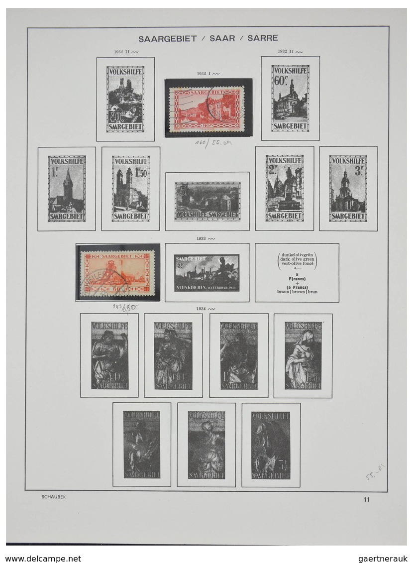 Altdeutschland und Deutsches Reich: 1920-1945: Nicely filled, MNH, mint hinged and used collection G