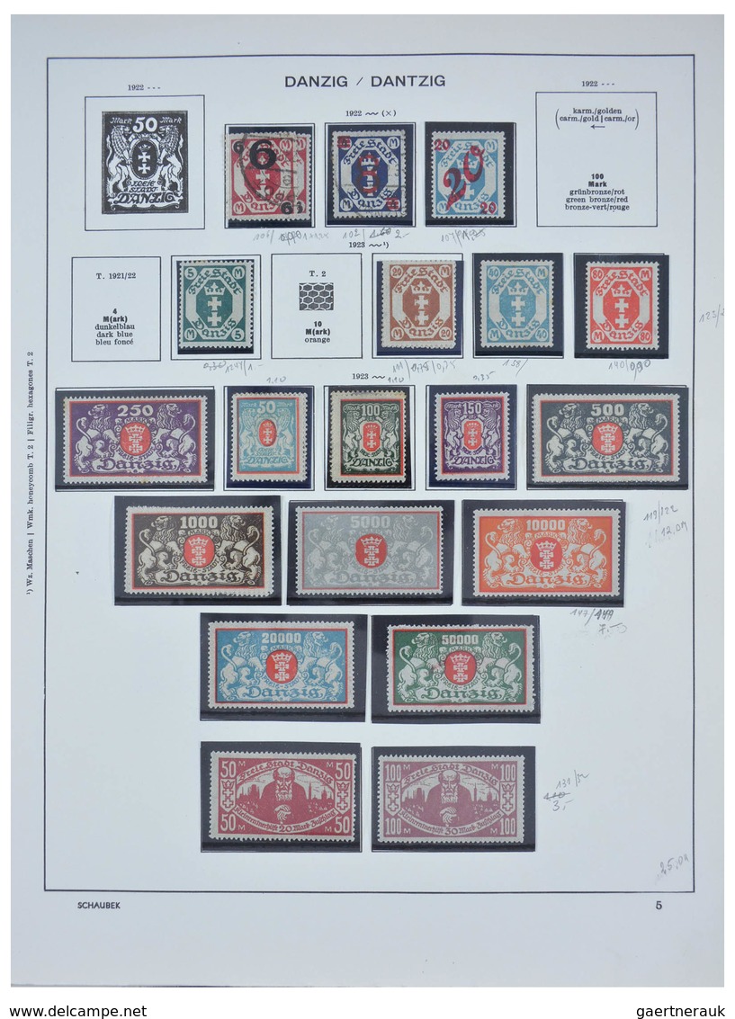 Altdeutschland und Deutsches Reich: 1920-1945: Nicely filled, MNH, mint hinged and used collection G