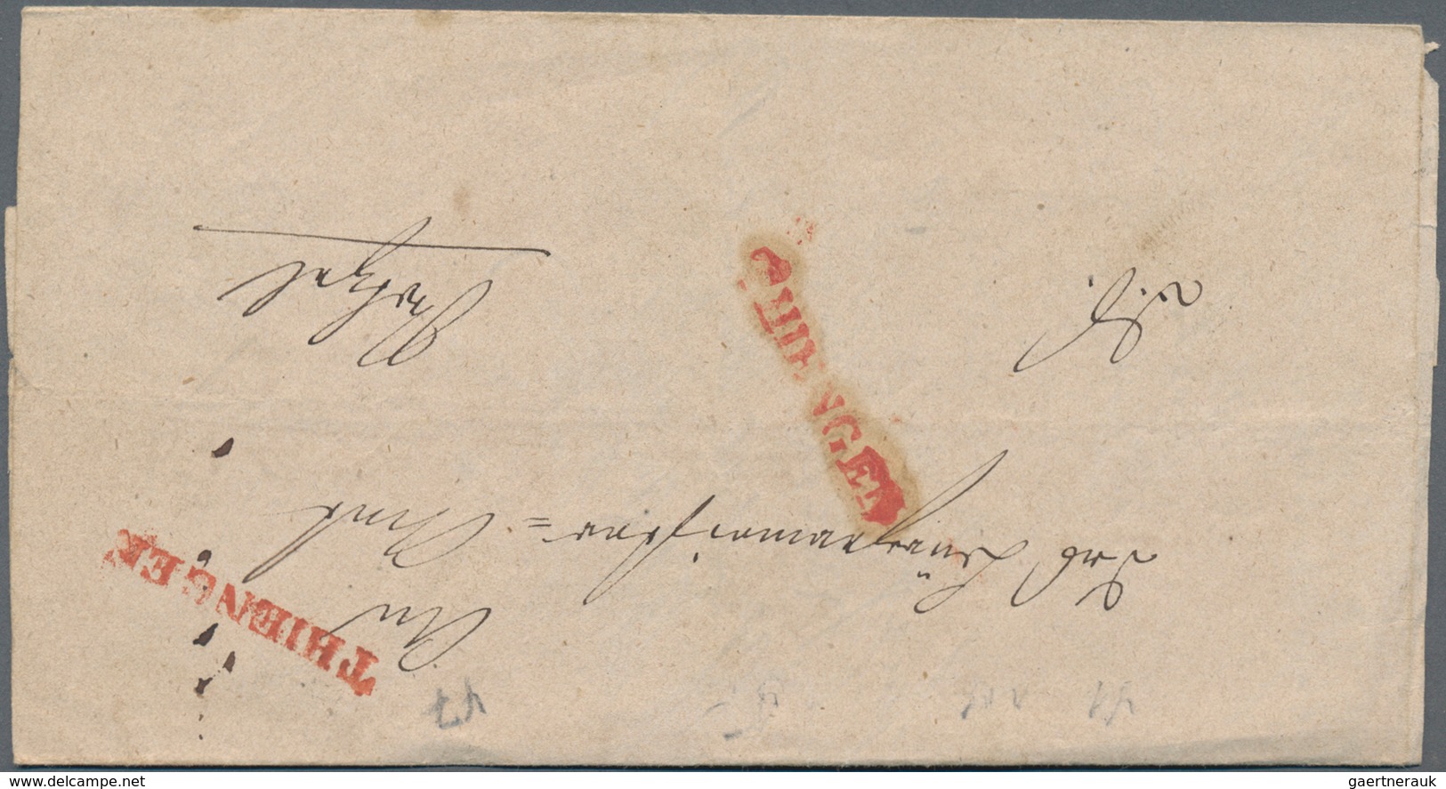 Baden - Marken Und Briefe: 1820/1884, Ca. 60 Markenlose Briefe Und Einige Wenige Spätere Ganzsachen - Sonstige & Ohne Zuordnung