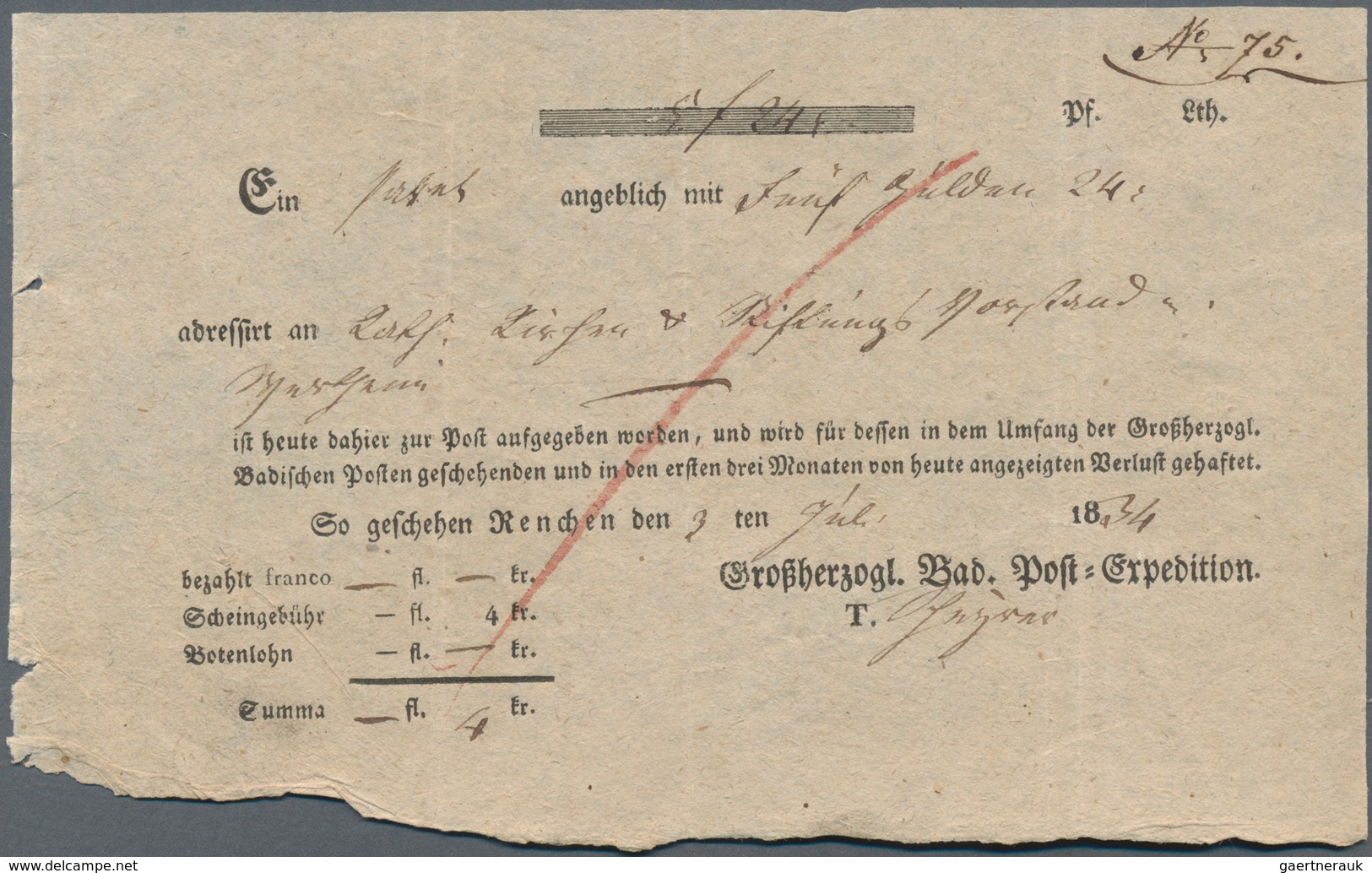 Baden - Marken Und Briefe: 1825/1880, Kleine Partie Von Ca. 140 Alt- Und Markenlosen Briefen Und Pos - Other & Unclassified