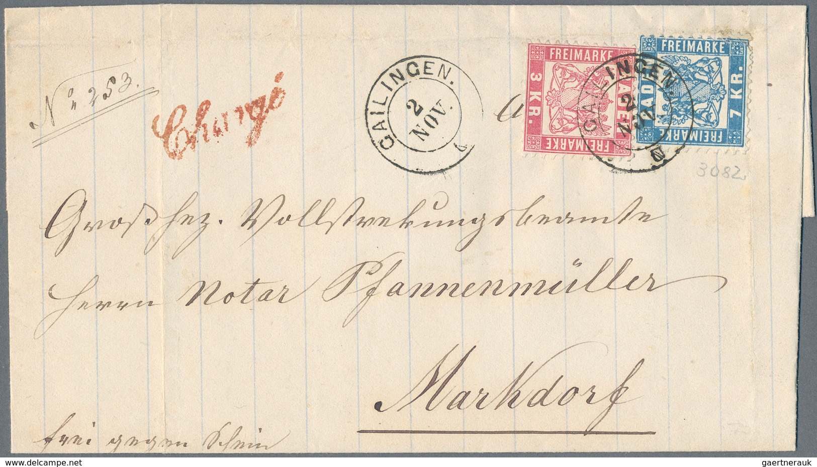 Baden - Marken und Briefe: 1852/1870 (ca.), hochwertige Partie von rund 85 Belegen mit guten Frankat