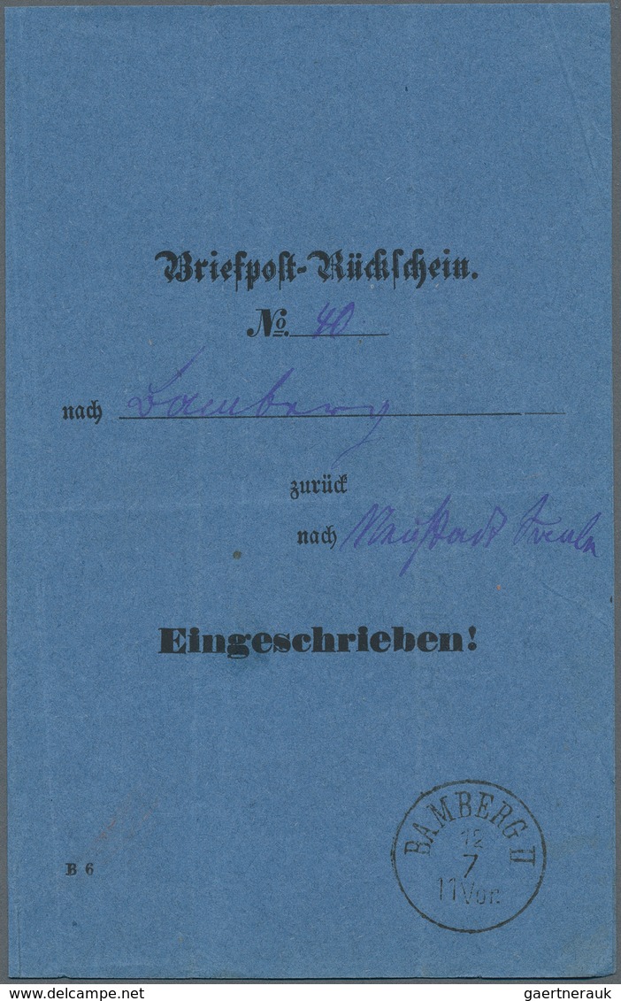 Bayern - Vorphilatelie: 1805/1876, BAMBERG, Sammlung Von über 50 Markenlosen Briefen (ab Vorphila) U - Sammlungen