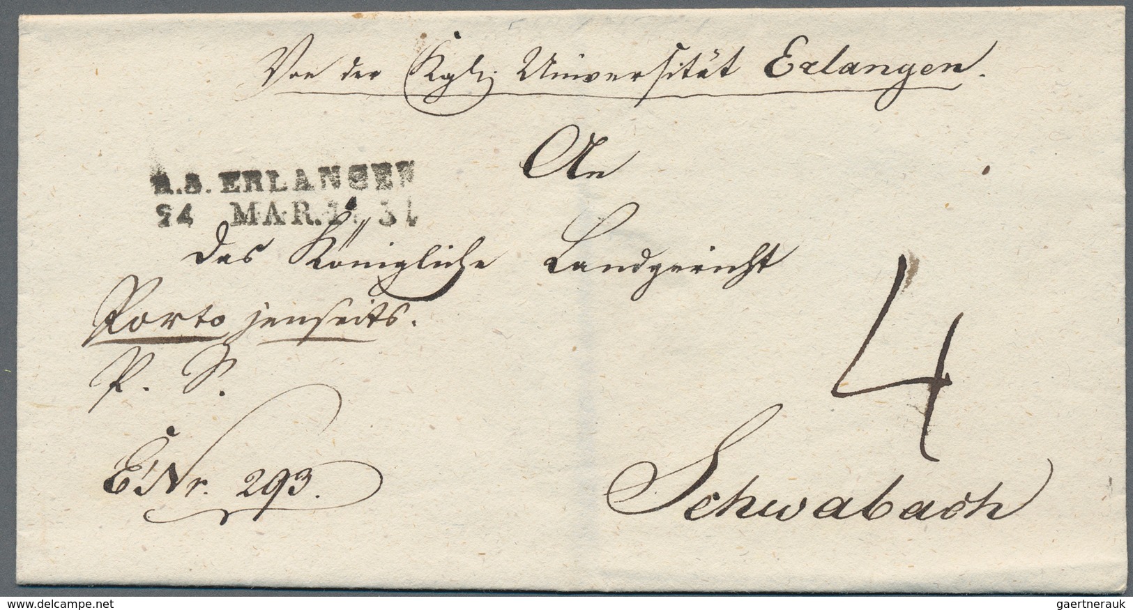 Bayern - Vorphilatelie: 1823/1863 (ca.), Partie Von 25 Markenlosen Faltbriefen Mit Netter Stempelvie - Verzamelingen
