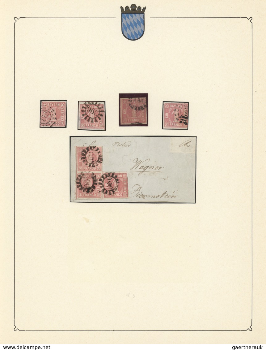 Bayern - Marken Und Briefe: 1849/1920, Interessante Sammlung, Zwar Ohne Mi.-Nr. 1, Dafür U.a. Mit Mi - Sonstige & Ohne Zuordnung