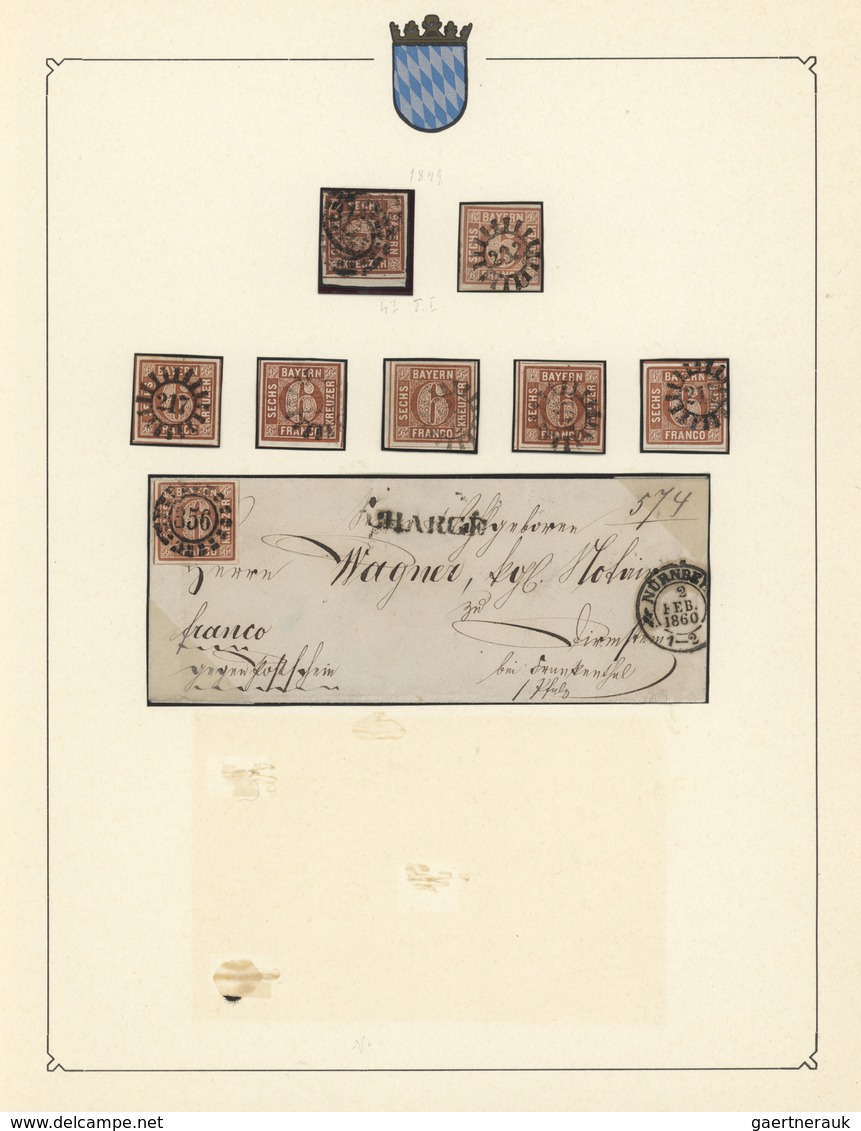 Bayern - Marken Und Briefe: 1849/1920, Interessante Sammlung, Zwar Ohne Mi.-Nr. 1, Dafür U.a. Mit Mi - Other & Unclassified