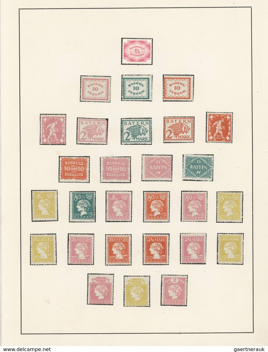 Bayern - Marken Und Briefe: 1849/1920, Interessante Sammlung, Zwar Ohne Mi.-Nr. 1, Dafür U.a. Mit Mi - Other & Unclassified
