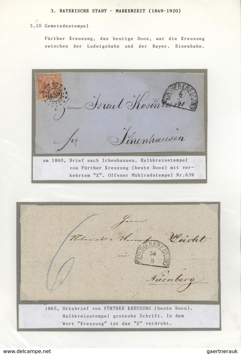 Bayern - Marken und Briefe: 1850/1920, Marken und Poststempel am Beispiel einer Heimatsammlung Nürnb