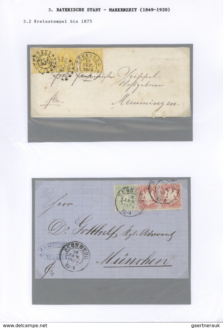 Bayern - Marken und Briefe: 1850/1920, Marken und Poststempel am Beispiel einer Heimatsammlung Nürnb