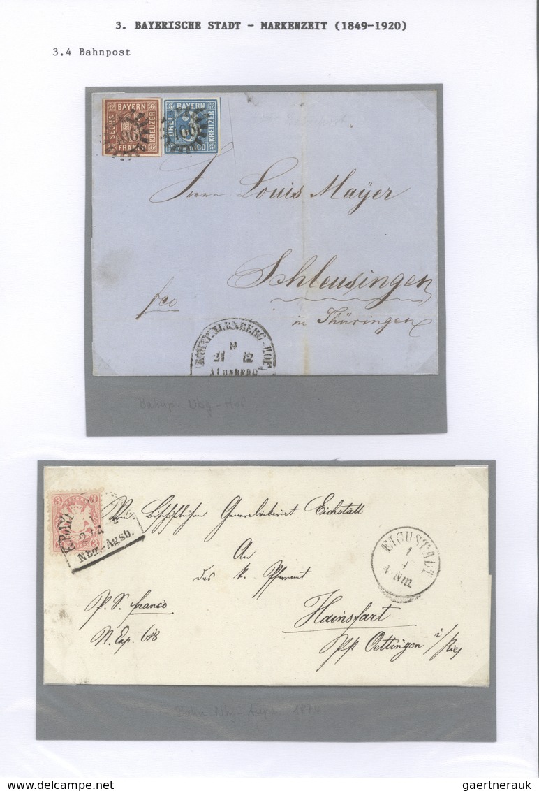 Bayern - Marken und Briefe: 1850/1920, Marken und Poststempel am Beispiel einer Heimatsammlung Nürnb