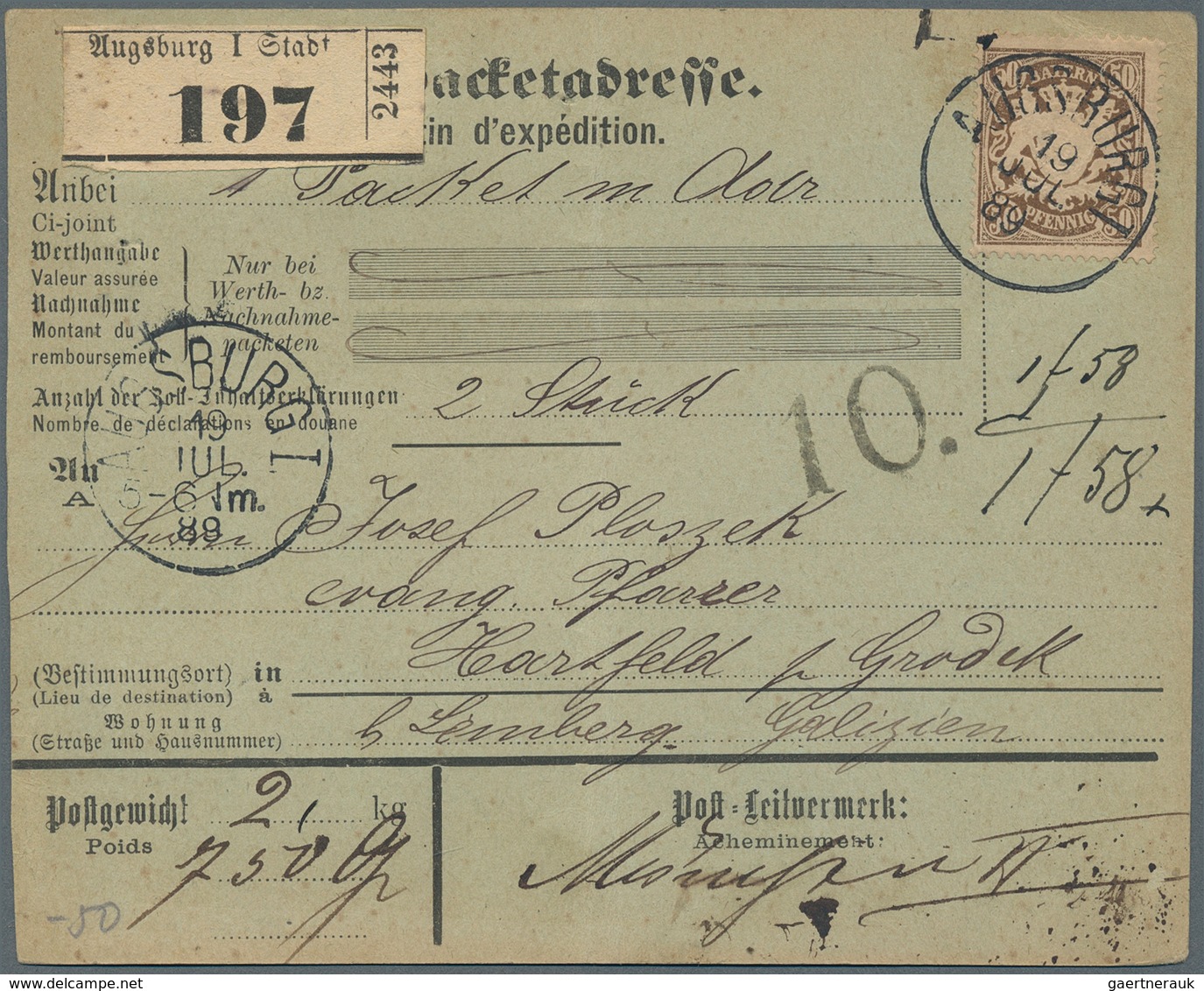 Bayern - Marken Und Briefe: 1850/1920, Meist Gestempelte Partie Auf 13 Steckkarten, Etwas Unterschie - Other & Unclassified