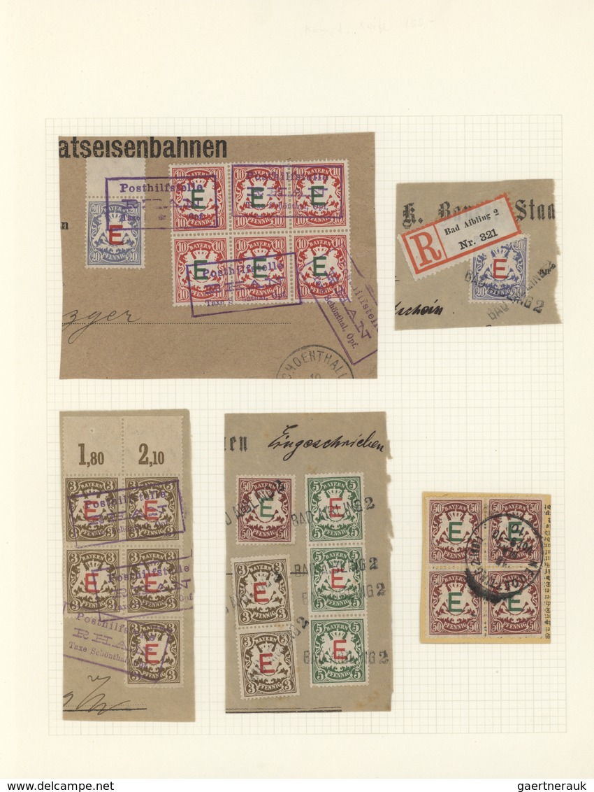 Bayern - Marken Und Briefe: 1876/1920, Umfassende Spezialsammlung Der Pfennig-Zeit Im Alten Borek-Al - Other & Unclassified