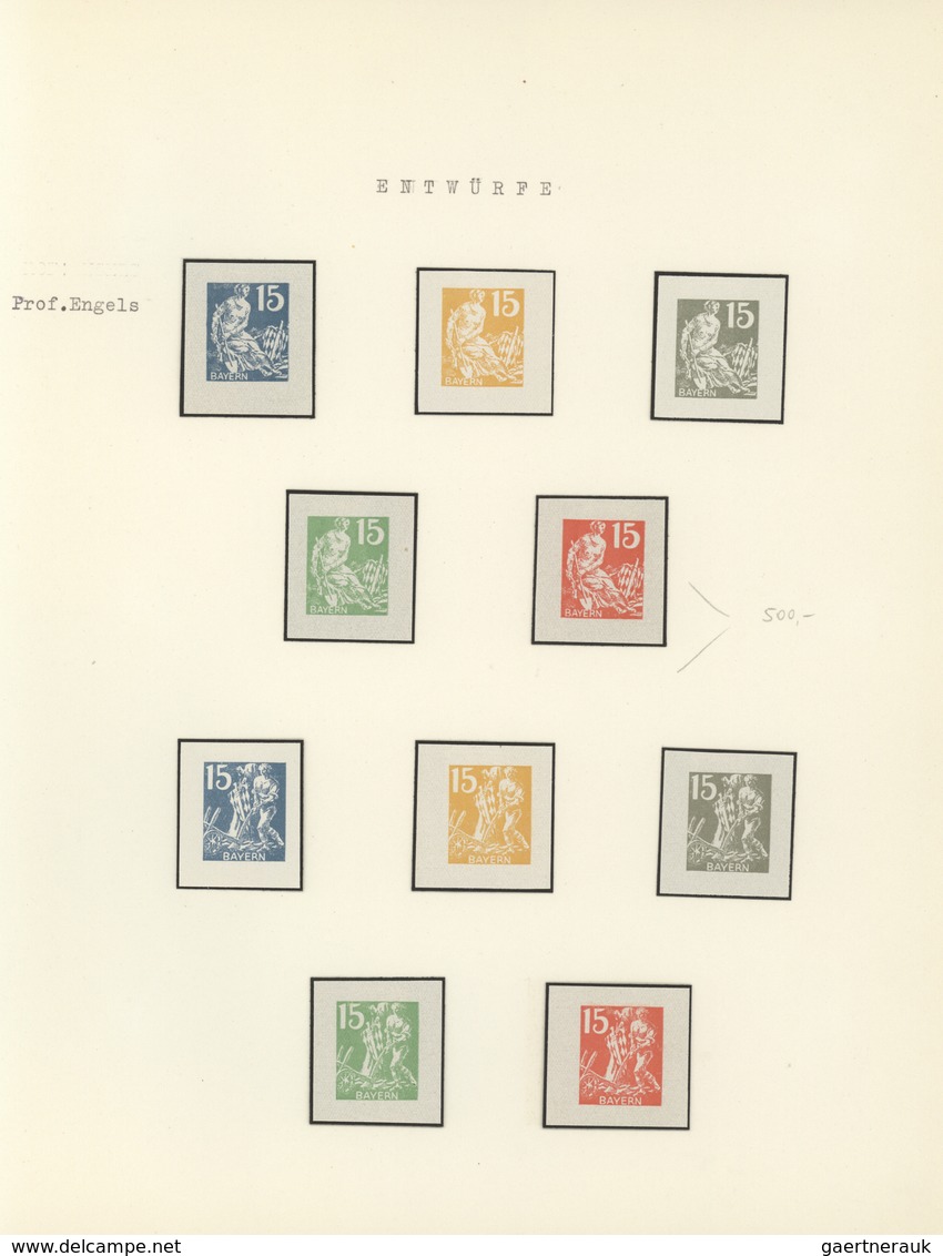 Bayern - Marken und Briefe: 1876/1920, umfassende Spezialsammlung der Pfennig-Zeit im alten Borek-Al