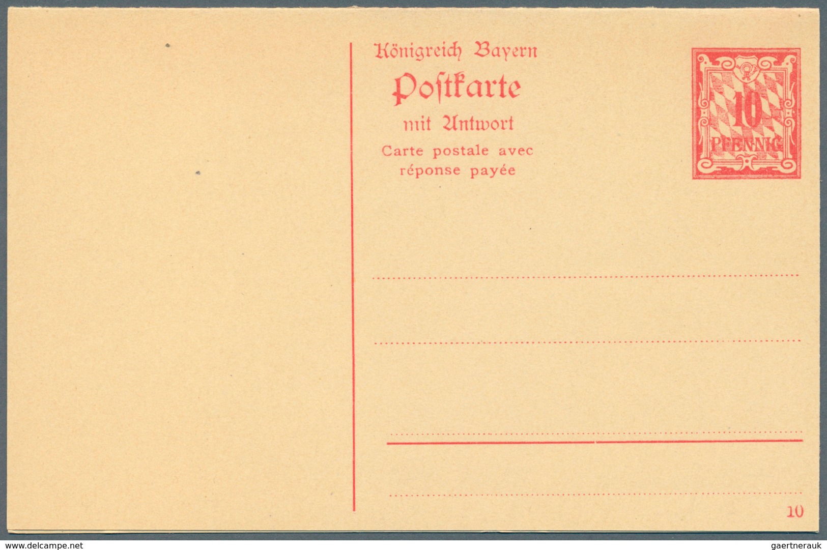 Bayern - Ganzsachen: 1876/1920. Sammlung Von 47 Ungebrauchten Postkarten. Dabei Viele Bessere Stücke - Other & Unclassified
