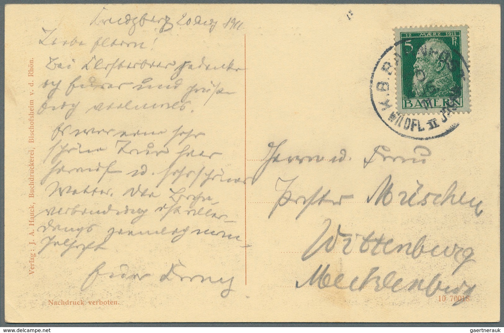 Bayern - Besonderheiten: 1895/1935 Ca., über 140 Briefe, Karten, Formulare, Vignetten, Die Im Weites - Otros & Sin Clasificación