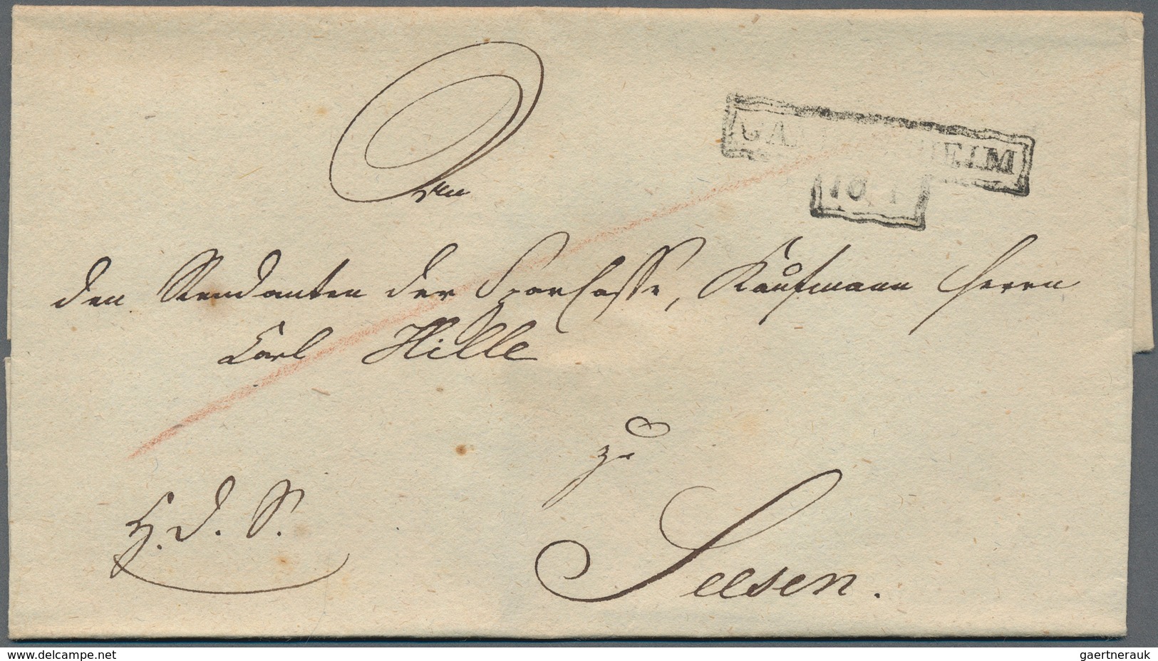 Braunschweig - Vorphilatelie: 1840/1869 (ca.), Lot Von 17 Markenlosen Faltbriefhüllen Mit Netter Ste - Vorphilatelie