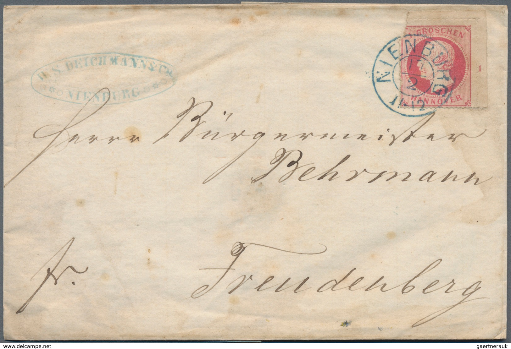 Hannover - Marken Und Briefe: 1850/1867 (ca.), Partie Von Ca. 90 Briefen/Ganzsachen/Vorderseiten Ab - Hanover
