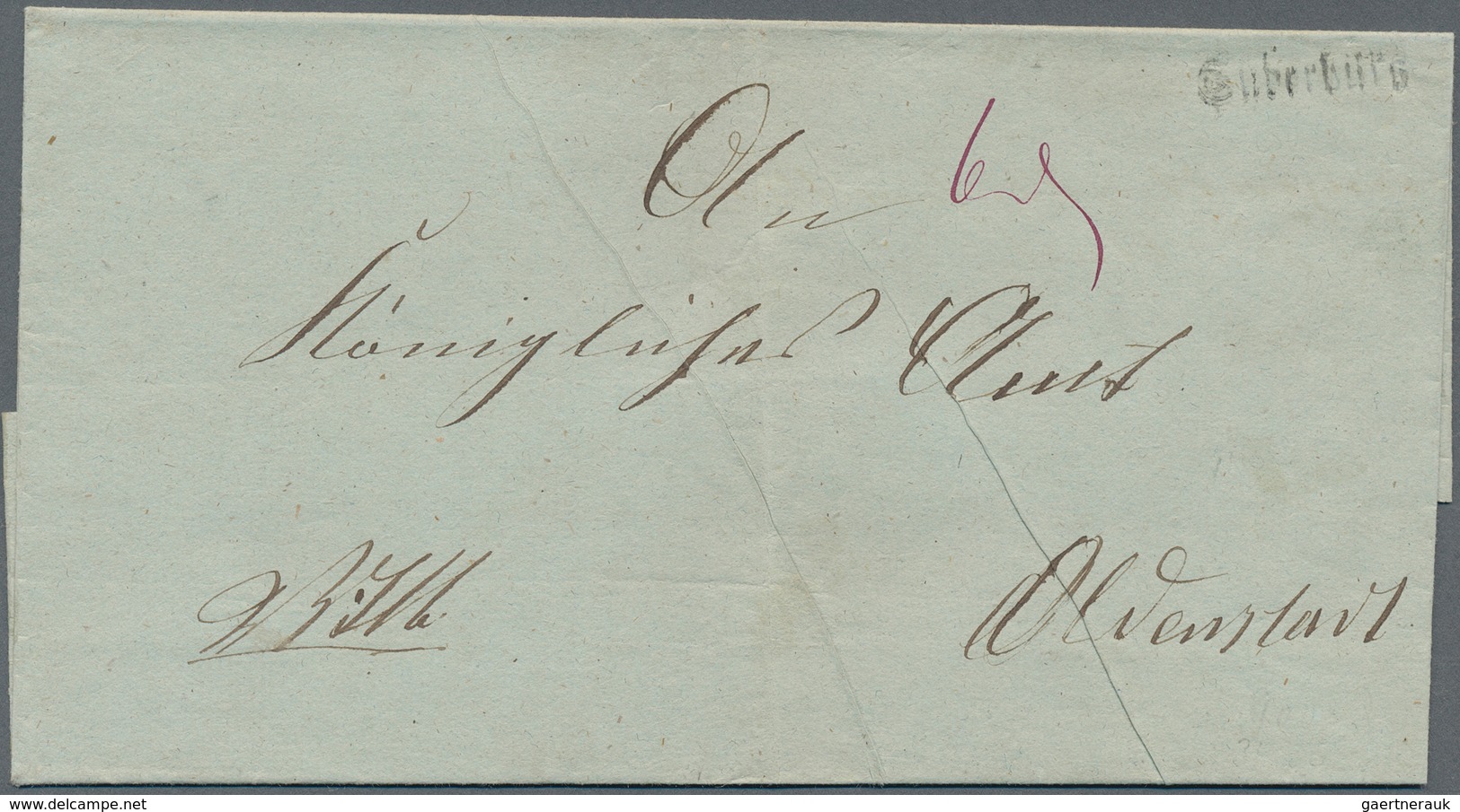 Hannover - Langstempel: SUDERBURG 1856/1866, Spezial-Sammlungspartie Mit Fünf Briefen Und Zwei Frach - Hanover