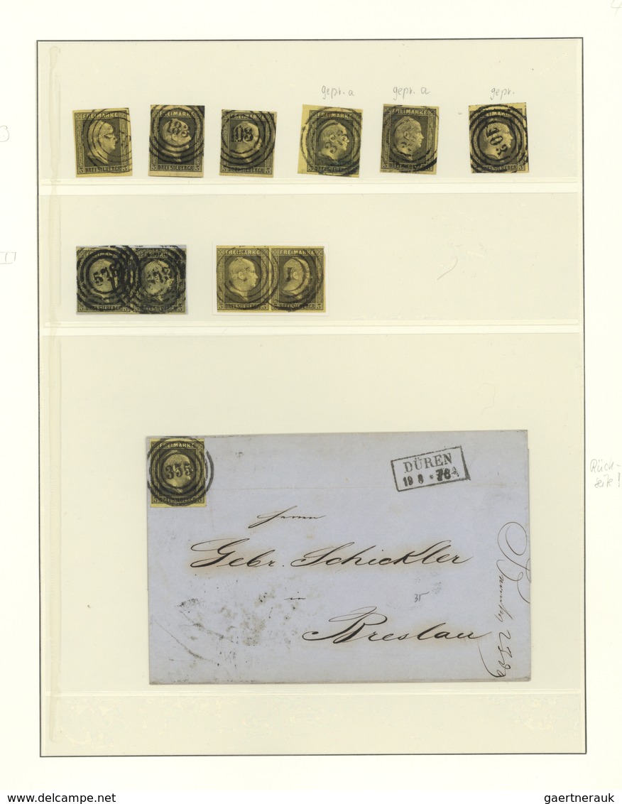 Preußen - Marken Und Briefe: 1850, Saubere Gestempelte Spezialsammlungspartie Der MiNr. 4 Mit Ca. 50 - Sonstige & Ohne Zuordnung