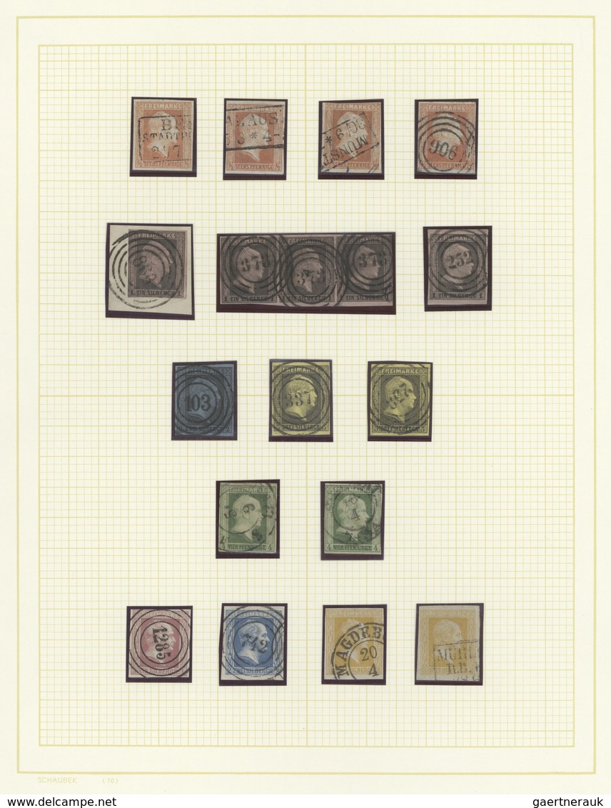 Preußen - Marken Und Briefe: 1850/1867, Saubere Gestempelte Sammlung Von Ca. 46 Marken (incl. Einem - Other & Unclassified