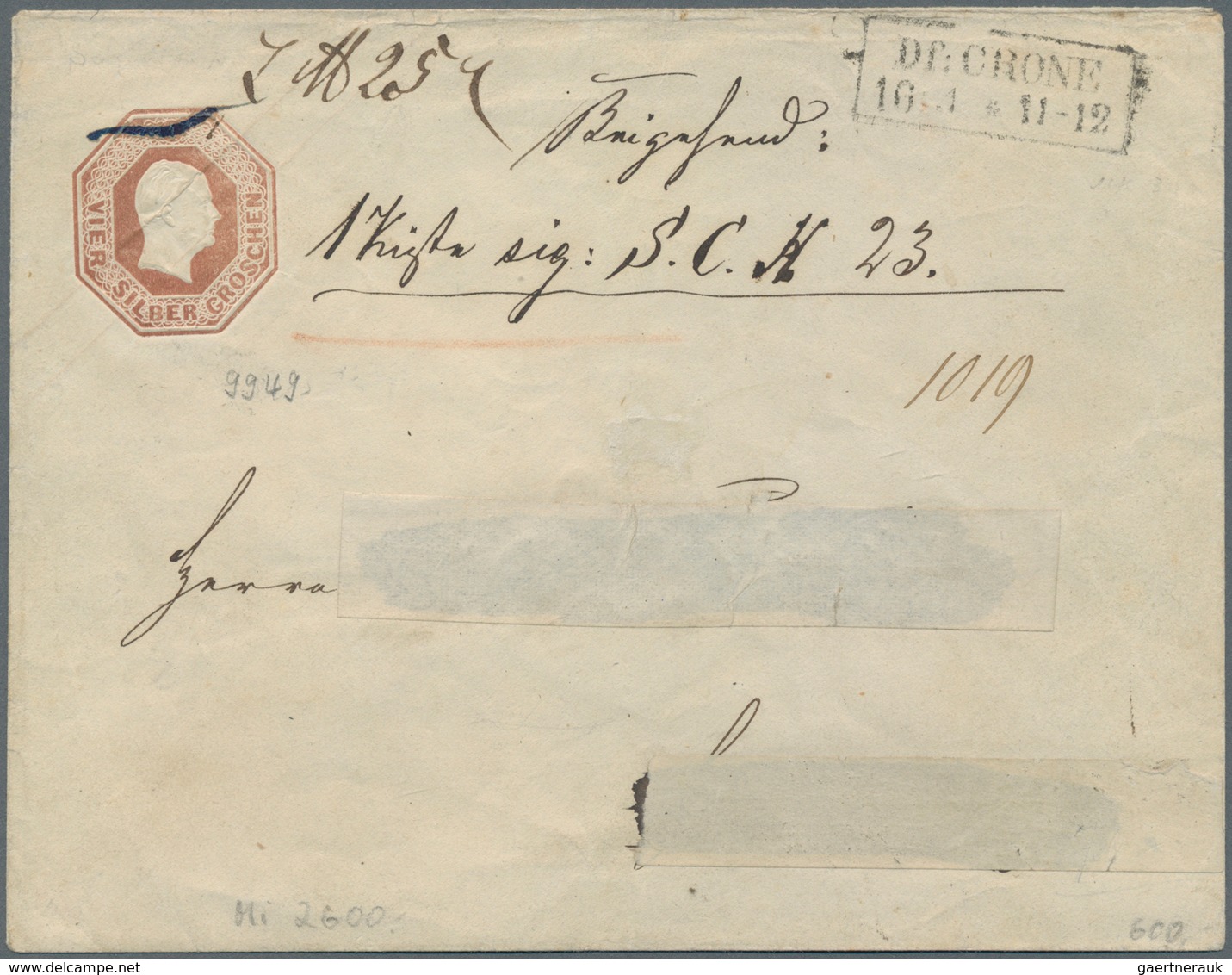 Preußen - Marken und Briefe: 1850/1867, schöne Sammlung, auf Blanko-Blättern aufgezogen, mit dekorat