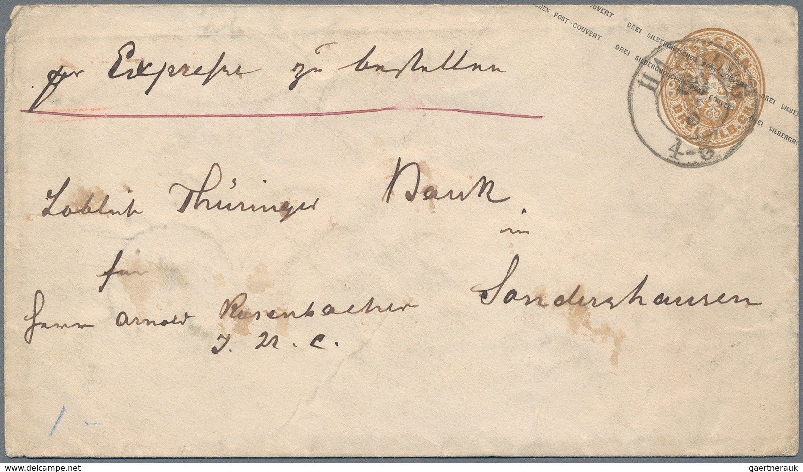 Preußen - Marken Und Briefe: 1856/1868 (ca.), Umfangreicher Posten Von über 130 Belegen, Dabei Farb- - Sonstige & Ohne Zuordnung