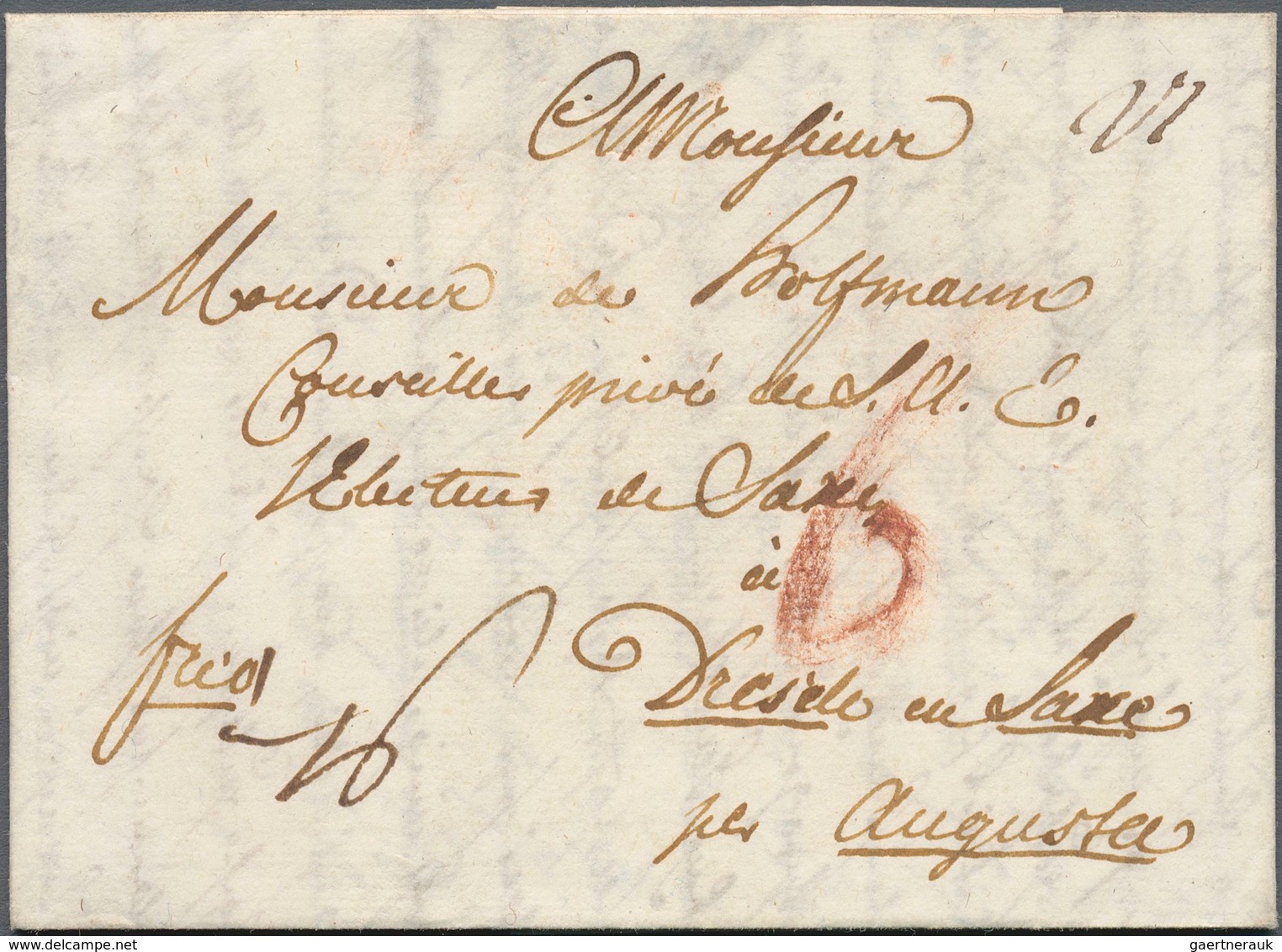 Sachsen - Vorphilatelie: 1773/1774, Neun Briefe Einer Dame Auf Europa-Reise An Einen Privatberater ( - Vorphilatelie