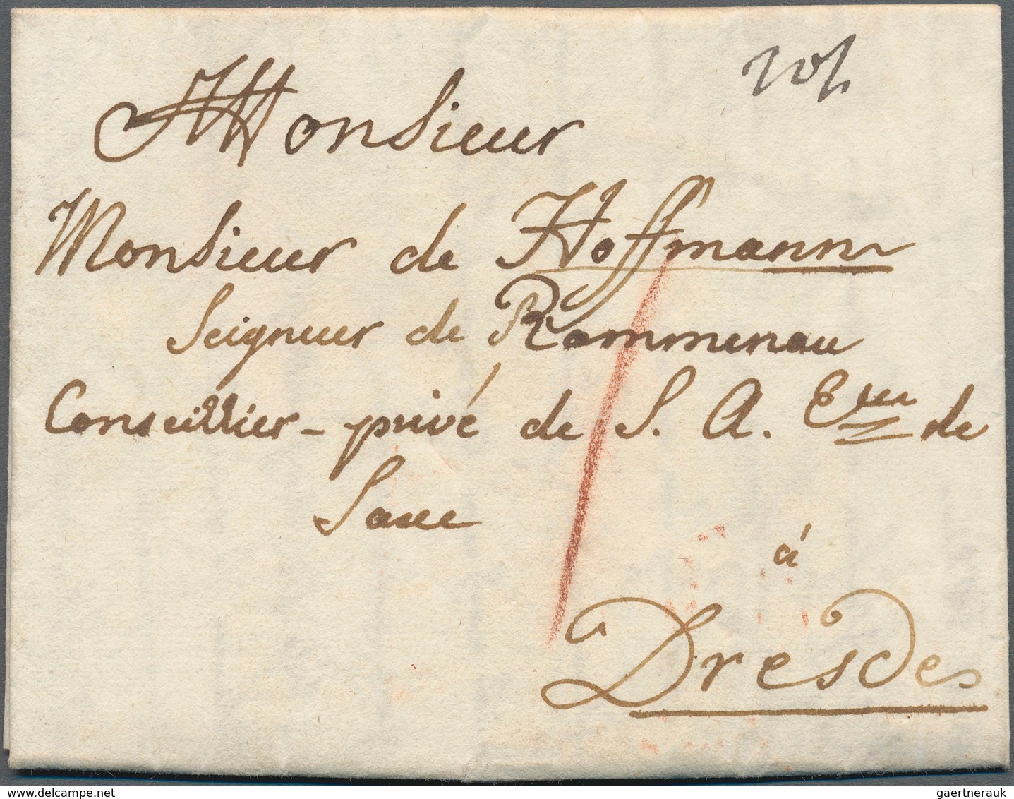 Sachsen - Vorphilatelie: 1773/1774, Neun Briefe Einer Dame Auf Europa-Reise An Einen Privatberater ( - Prephilately