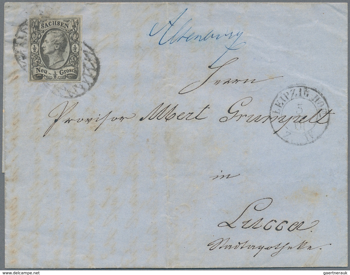 Sachsen - Marken Und Briefe: 1854/1872 (ca.), Partie Von Rund 170 Belegen Mit Viel Bahnpost, Drucksa - Saxony