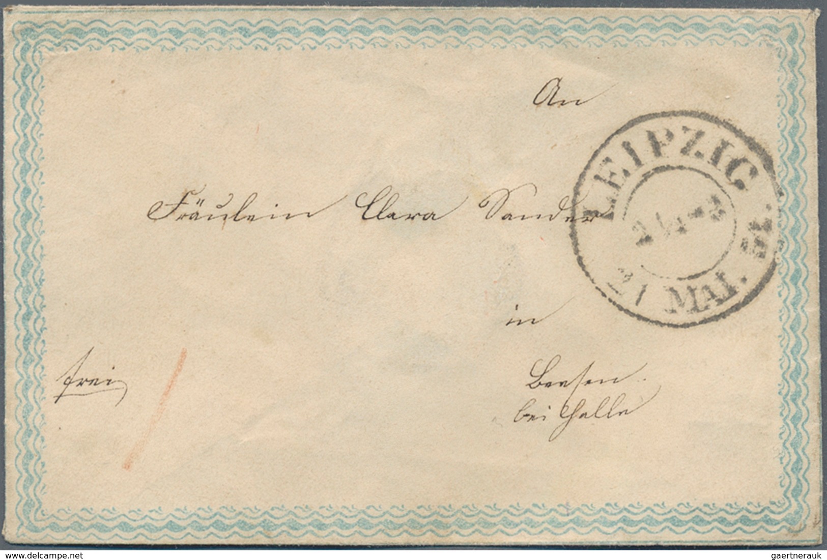 Sachsen - Marken Und Briefe: 1854/1872 (ca.), Partie Von Rund 170 Belegen Mit Viel Bahnpost, Drucksa - Saxony