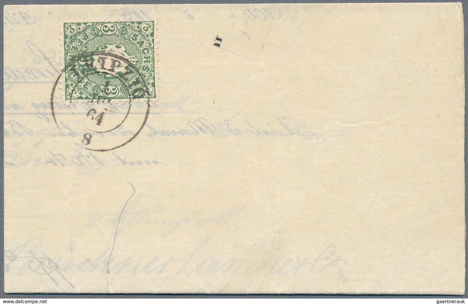 Sachsen - Marken und Briefe: 1854/1872 (ca.), Partie von rund 170 Belegen mit viel Bahnpost, Drucksa