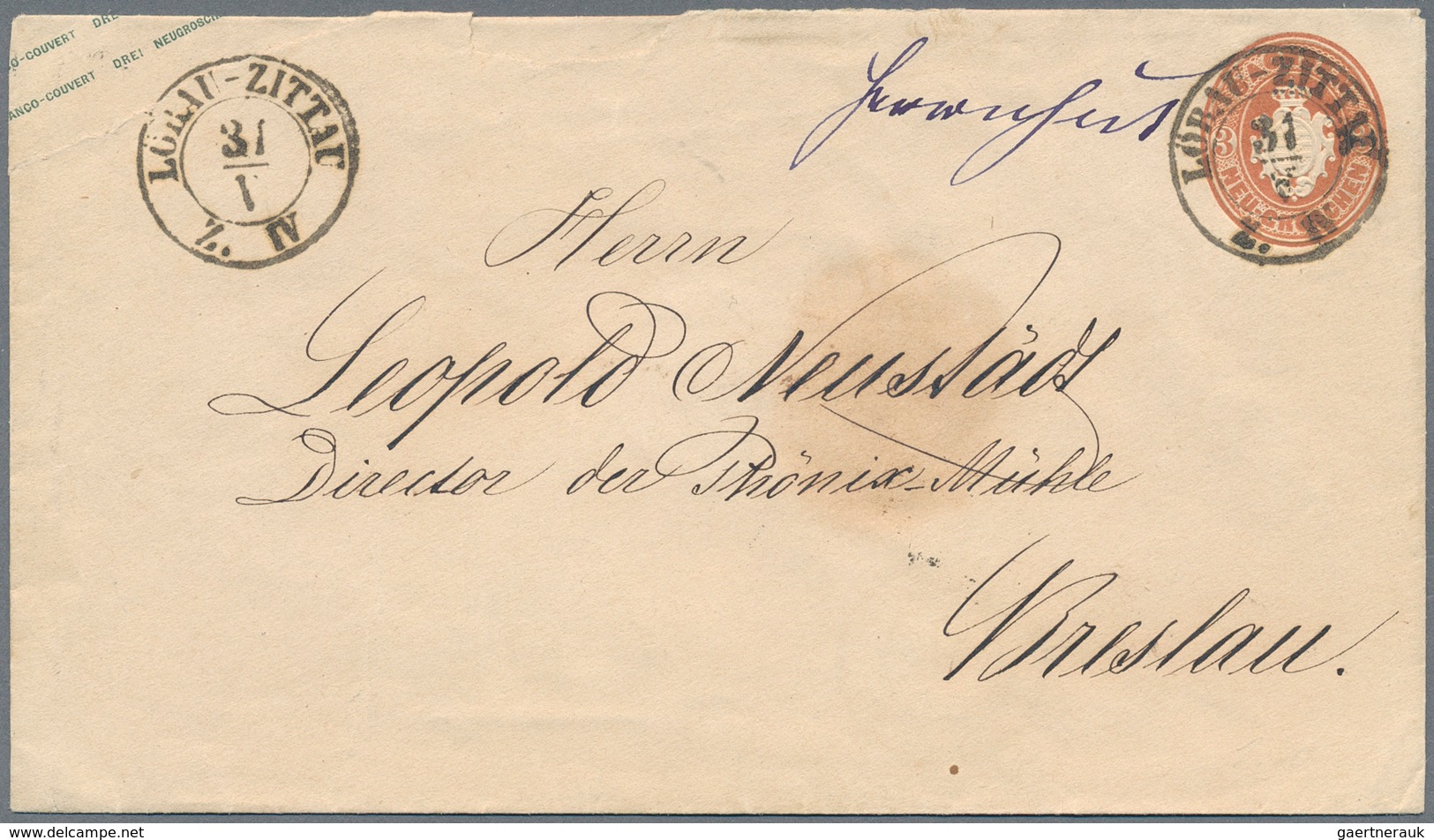 Sachsen - Marken und Briefe: 1854/1872 (ca.), Partie von rund 170 Belegen mit viel Bahnpost, Drucksa