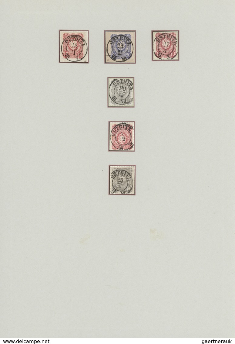 Sachsen - Nachverwendete Stempel: 1872/1900 (ca.), Nachverwendungen Und Ablöser, Umfassende Sammlung - Sachsen