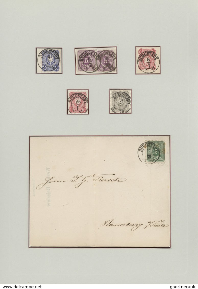 Sachsen - Nachverwendete Stempel: 1872/1900 (ca.), Nachverwendungen Und Ablöser, Umfassende Sammlung - Saxony