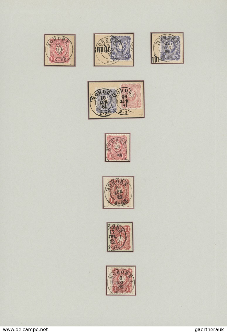 Sachsen - Nachverwendete Stempel: 1872/1900 (ca.), Nachverwendungen und Ablöser, umfassende Sammlung