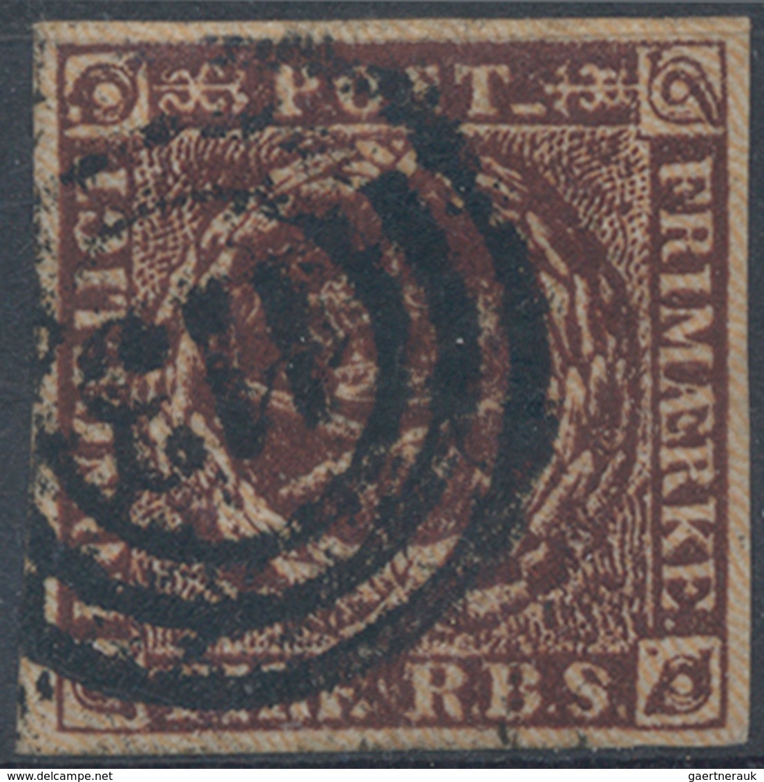 Schleswig-Holstein - Stempel Auf Dänemark: 1851-54 Spezialsammlung Von Ringstempeln Aus Schleswig-Ho - Other & Unclassified