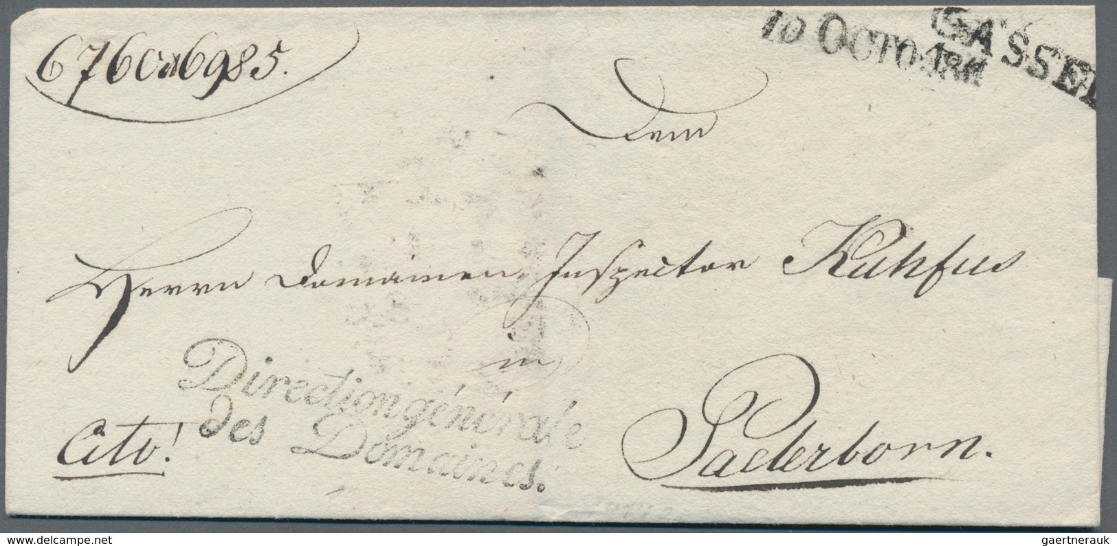 Thurn & Taxis - Vorphilatelie: 1810/1860 (ca.), Partie Von 14 Markenlosen Briefen Und Zwei Postschei - Prephilately