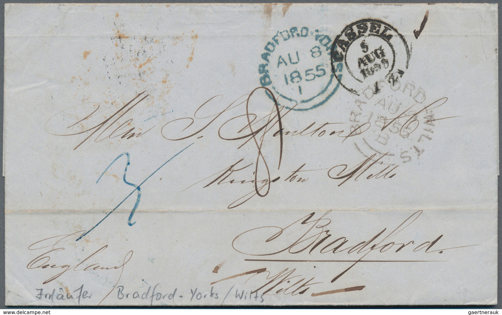 Thurn & Taxis - Vorphilatelie: 1810/1860 (ca.), Partie Von 14 Markenlosen Briefen Und Zwei Postschei - Prephilately