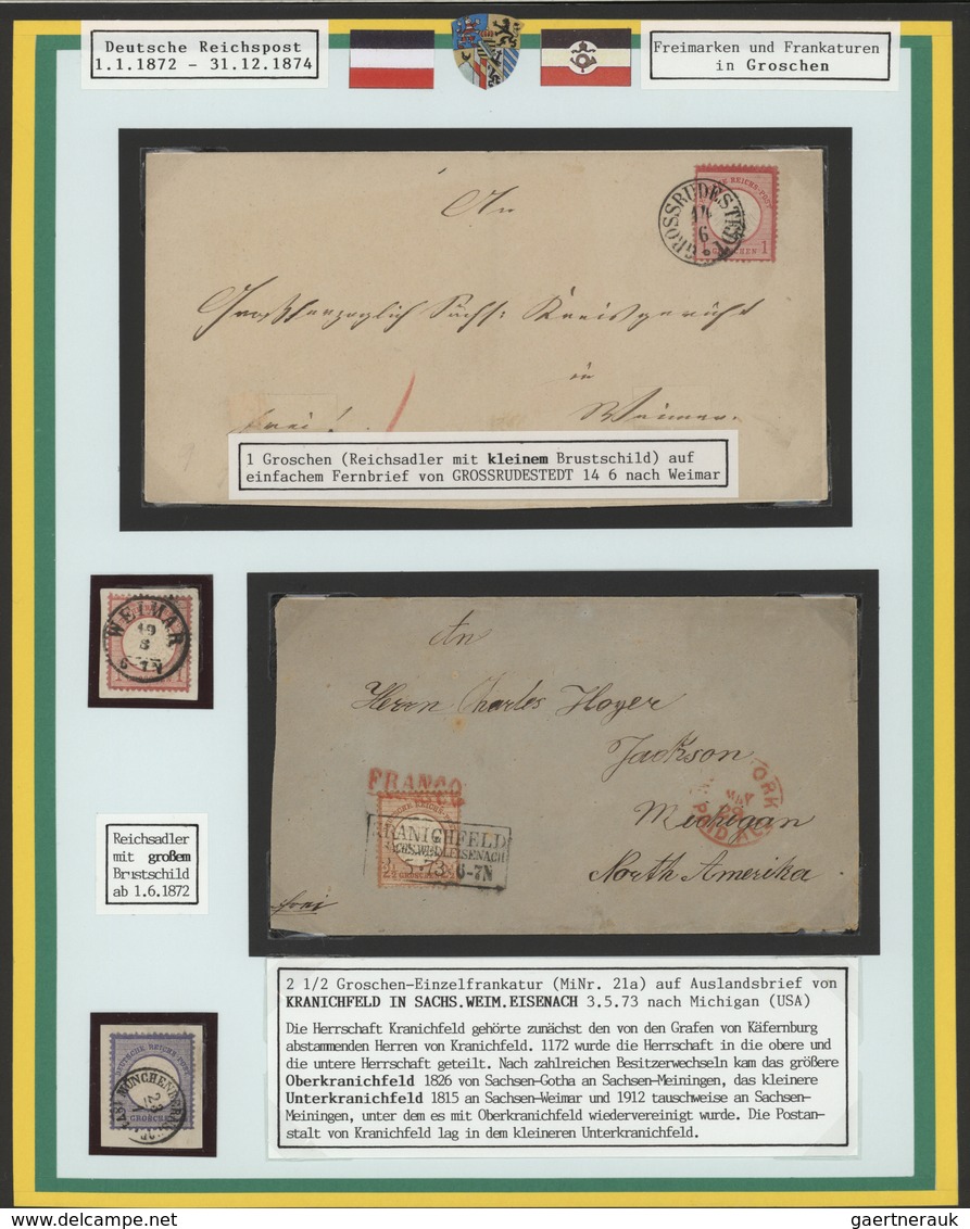 Thurn & Taxis - Marken Und Briefe: 1850/1870 (ca.), Ausstellungssammlung Der Stempel Des Großherzogt - Other & Unclassified