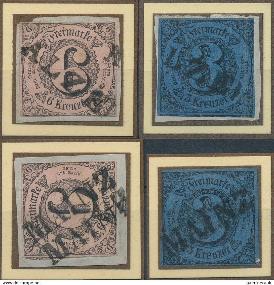 Thurn & Taxis - Marken und Briefe: 1852/1867, THURN UND TAXIS IM RHEINGAU WÄHREND DER MARKENZEIT: Um