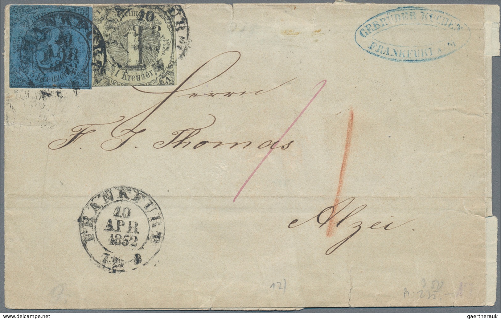 Thurn & Taxis - Marken Und Briefe: 1853/1866 (ca.), Abwechslungsreicher Posten Von Rund 140 Frankier - Other & Unclassified